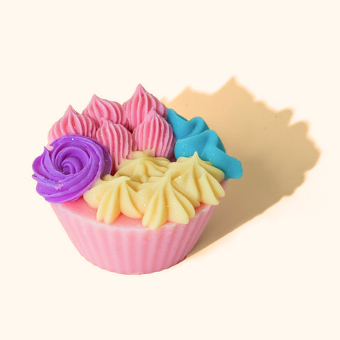 The Sass Bar Pastel Floral Cupcake Soap