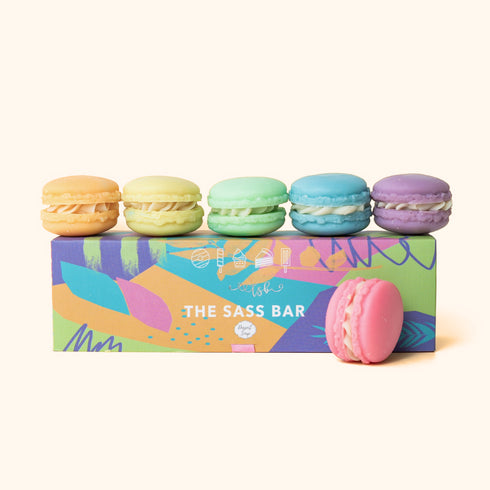 The Sass Bar Macaron Soap Box (Set of 6)