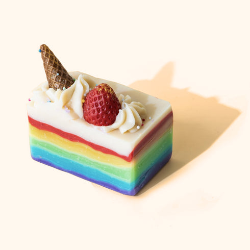 The Sass Bar Rainbow Ice Cream Loaf Soap