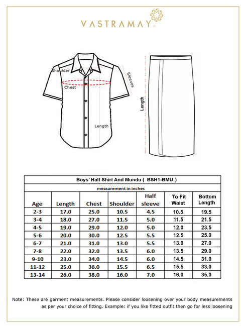 JBN Creation Boys' Punch Pink Silk Short Sleeves Ethnic Shirt Mundu Vesty Style Dhoti Pant Set
