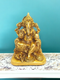 Tamas Brass Lord Ganesha Sitting on Carved Singhasan with Mooshak Statue Free Premium Gift Box