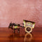 CREATUNIQ Brass Bullock Cart with Vintage Polish