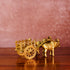 CREATUNIQ Brass Bullock Cart with Antique Polish