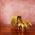 CREATUNIQ Brass Bullock Cart 6" with Antique Polish