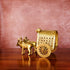 CREATUNIQ Brass Bullock Cart 6" with Antique Polish
