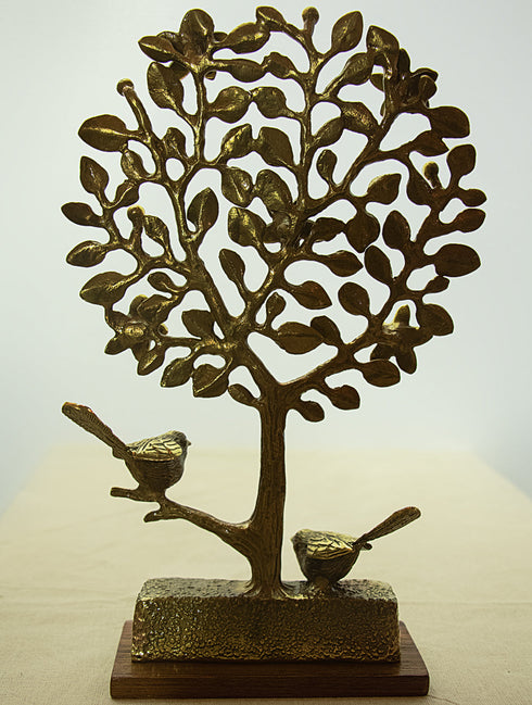 The India Craft House Brass Sculpture | Tree of Life