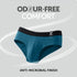 XYXX Aero Silver Cotton Briefs Green Emerald
