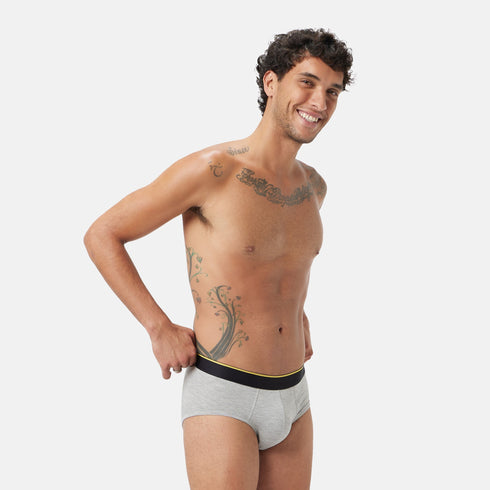 Bummer Modal Stretch Brief - Grey Melange