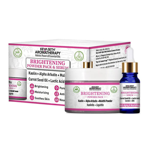 Keya Seth Aromatherapy Brightening Powder Pack & Serum Facial Kit