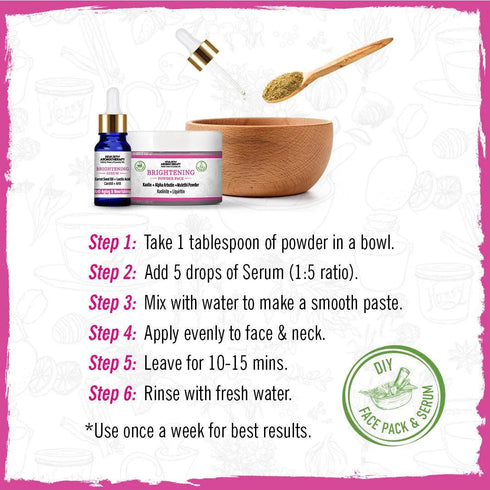 Keya Seth Aromatherapy Brightening Powder Pack & Serum Facial Kit