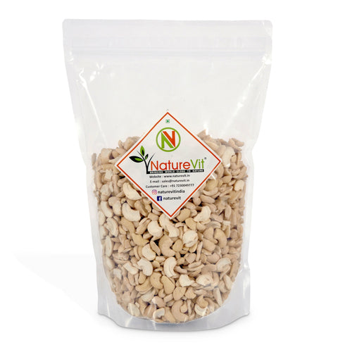 NatureVit Premium Broken Cashew Nuts Crunchy Kaju Tukda for Cooking & Snacking