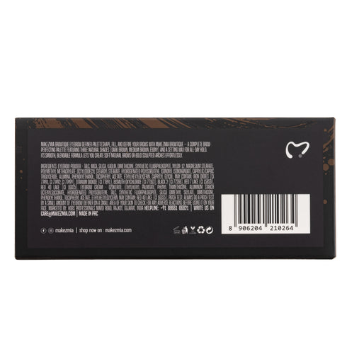MAKEZMIA BrowTique Eyebrow Definer Palette – 3 Brow Powders + Styling Wax
