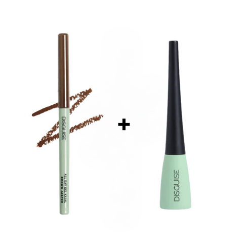 Disguise All Day Gel Kajal Brown Jasper + Deep Black Eyeliner