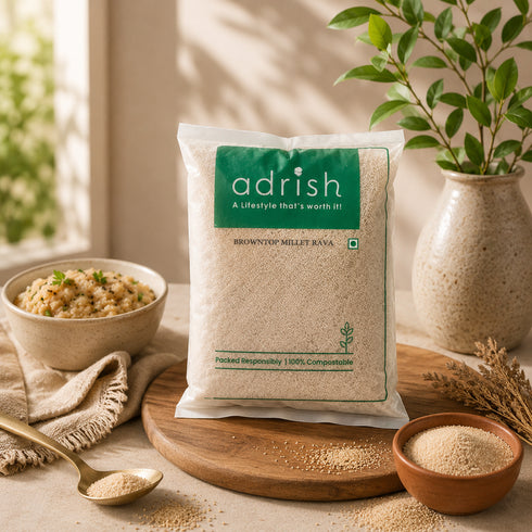 Adrish Organic Browntop Millet Rava (Suji)