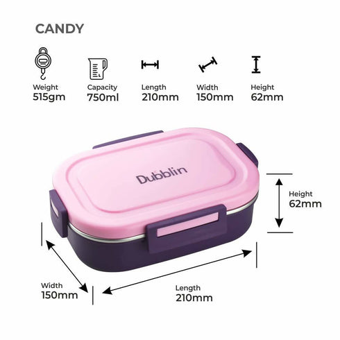 Dubblin Candy Stainless Steel Lunch Box