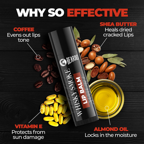 Beardo Whisky Smoke Lip Balm 10g