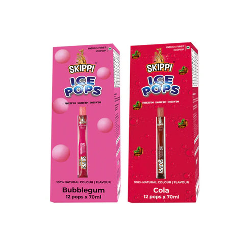 Skippi Ice Pops Bubble Gum | Cola Combo