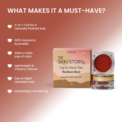 The Skin Story Lip & Cheek Tint Radiant Rust