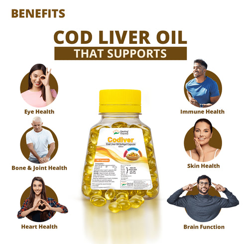 Healing Pharma Codiver Cod Liver Capsules