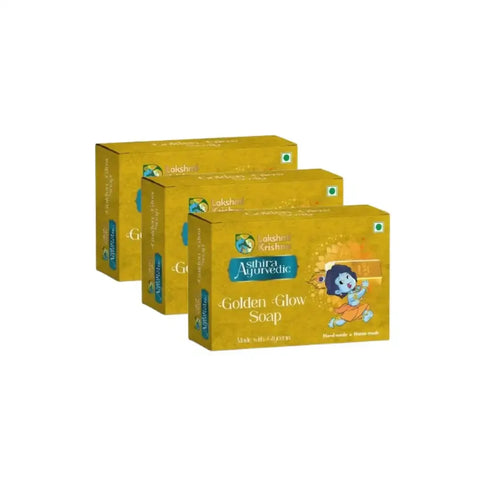 Lakshmi Krishna Naturals Buy Two and Get One Golden Glow Soap