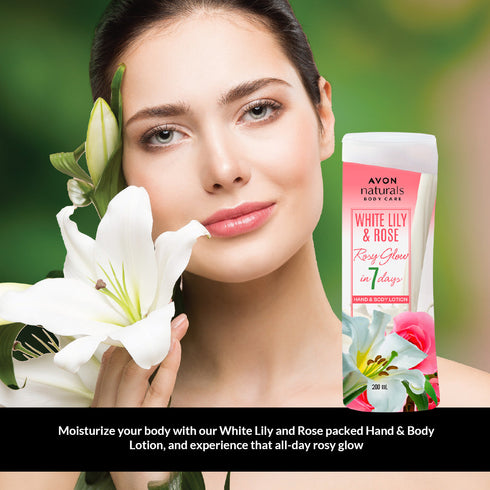 Avon Naturals White Lily And Rose Hand And Body Lotion