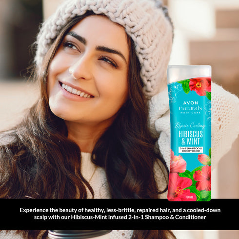 Avon Naturals Hibiscus And Mint 2| in| 1 Shampoo And Conditioner