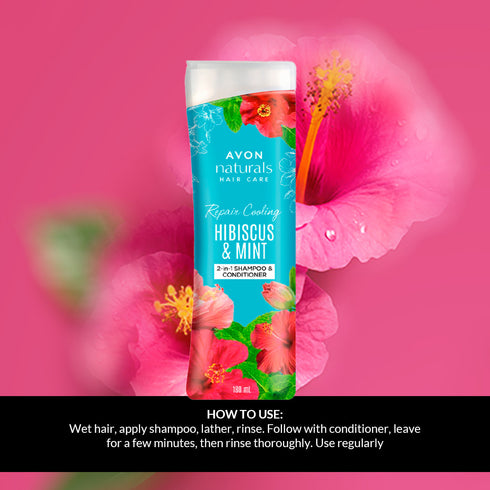 Avon Naturals Hibiscus And Mint 2| in| 1 Shampoo And Conditioner
