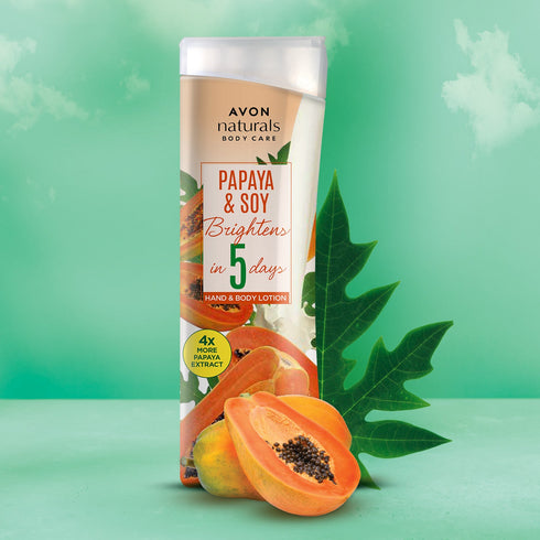 Avon Naturals Papaya And Soy Hand And Body Lotion