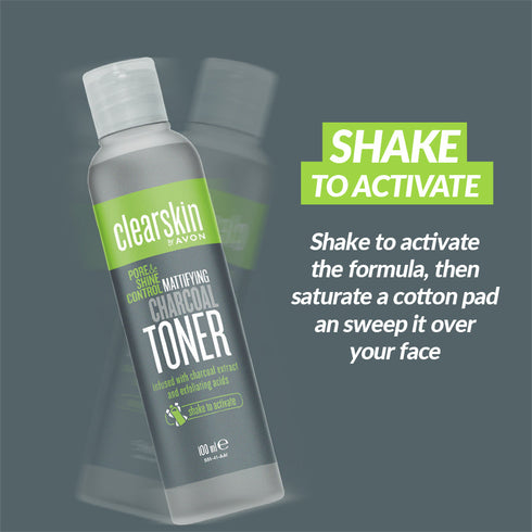 Avon Clearskin Pore And Shine Control Mattifying Charcoal Toner