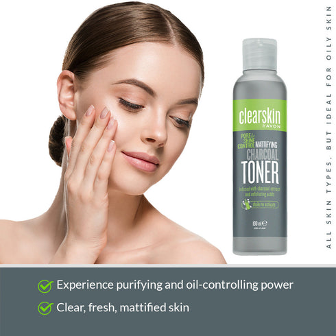 Avon Clearskin Pore And Shine Control Mattifying Charcoal Toner