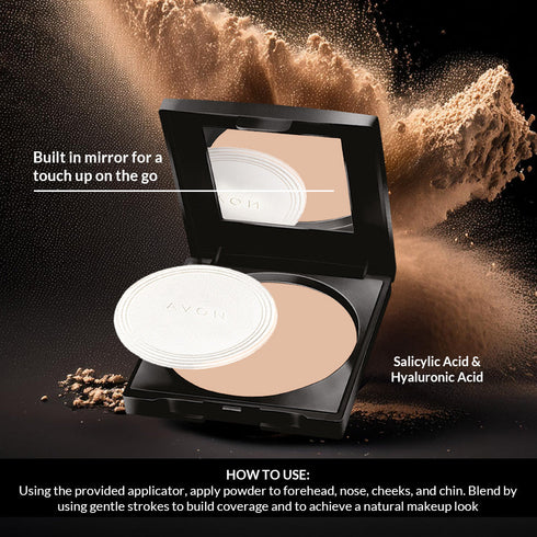 Avon Flawless True Matte Pressed Powder | Natural
