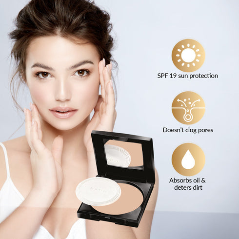 Avon Flawless True Matte Pressed Powder | Natural
