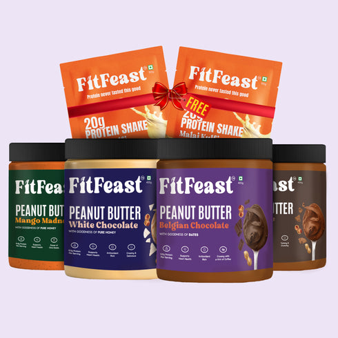 Fitfeast Best-Selling Peanut Butter (1.6kg) + 2 FREE Malai Kulfi Sachets