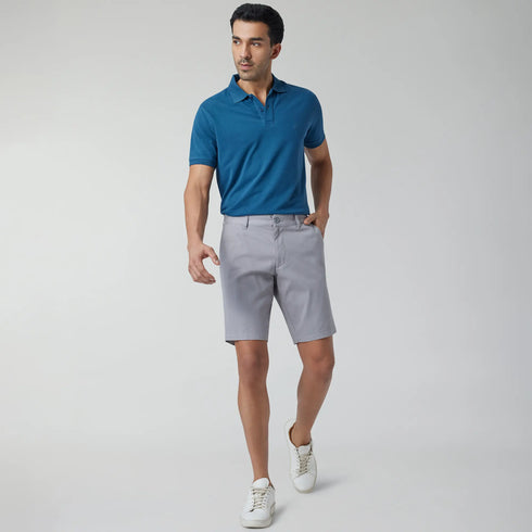 XYXX Element Cotton Chinos Shorts For Men Moon Grey