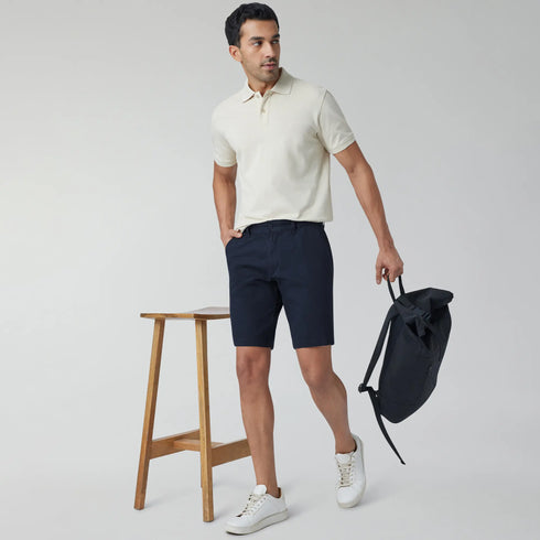 XYXX Element Cotton Chinos Shorts For Men Midnight Blue