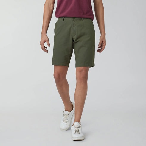 XYXX Element Cotton Chinos Shorts For Men Olive Green