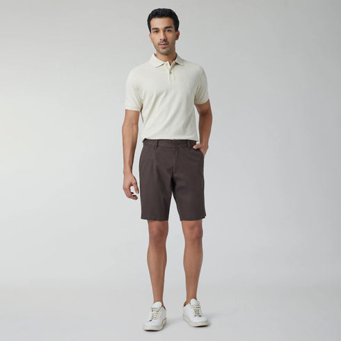 XYXX Element Cotton Chinos Shorts For Men Malt Brown