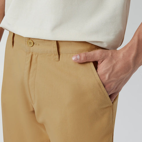 XYXX Element Cotton Chinos Shorts For Men Sand Brown