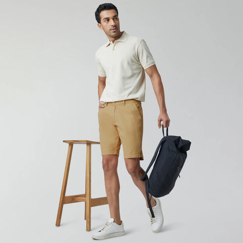 XYXX Element Cotton Chinos Shorts For Men Sand Brown