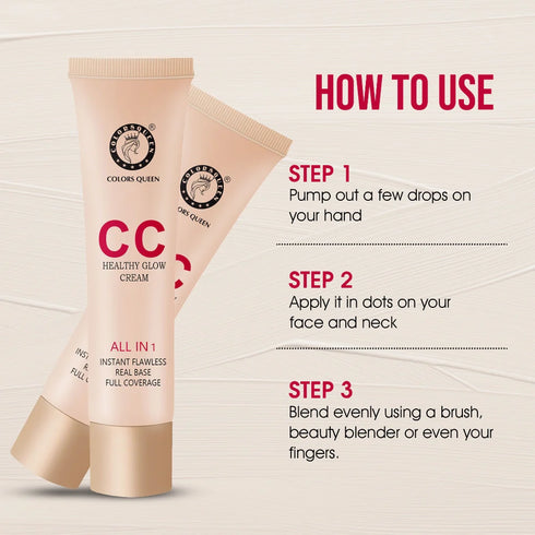 Colors Queen CC Healthy Glow Liquid Foundation | 45 ML