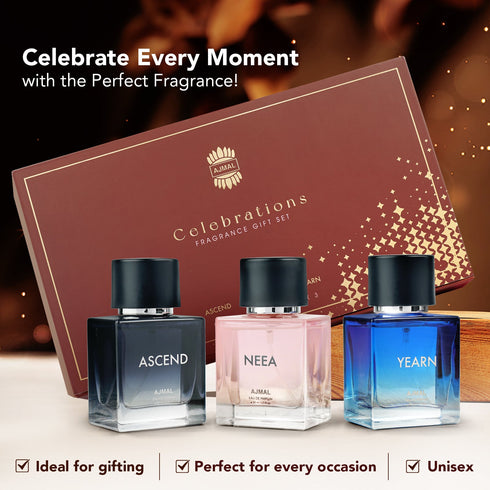 Ajmal Perfumes India CELEBRATION Perfume Giftpack for Unisex
