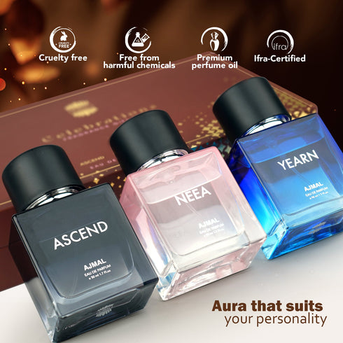 Ajmal Perfumes India CELEBRATION Perfume Giftpack for Unisex
