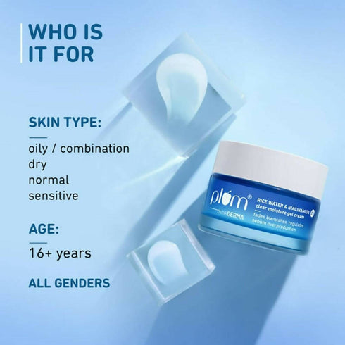 Plum 2% Niacinamide & Rice Water Clear Moisture Gel Cream