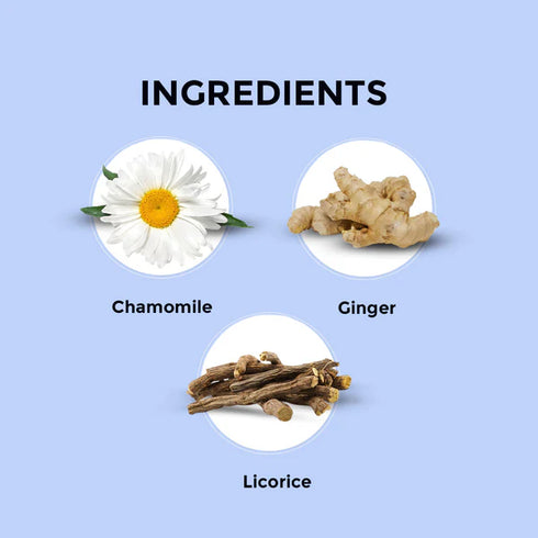 Blue Tea Chamomile Ginger Herbal Tea