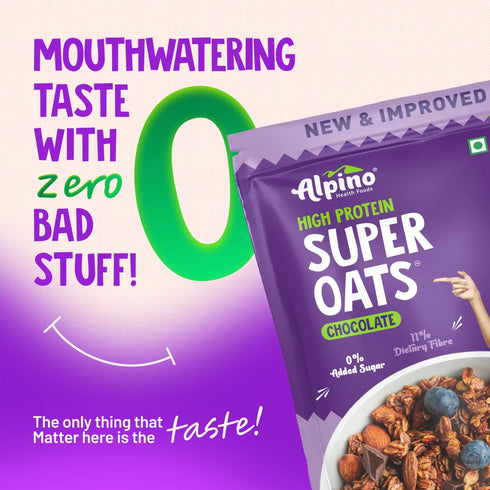 Alpino High Protein Super Rolled Oats Chocolate