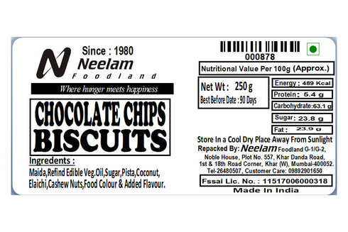 Neelam Foodland Chocolate Chips Biscuits
