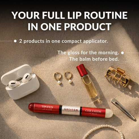 Chosen CHOSEN Tinted Lip Gloss Ceramide Lip Balm Combo