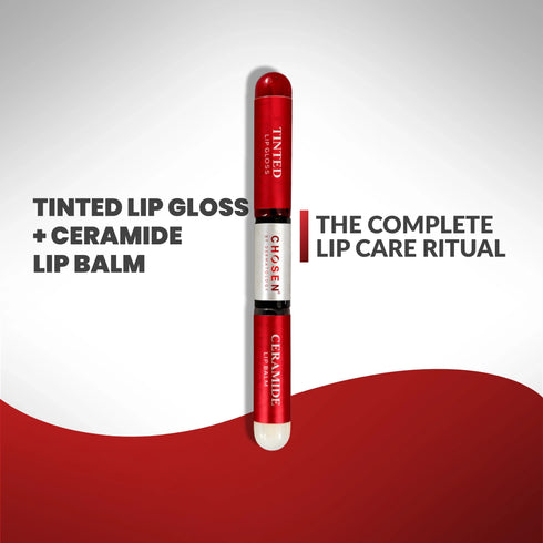 Chosen CHOSEN Tinted Lip Gloss Ceramide Lip Balm Combo