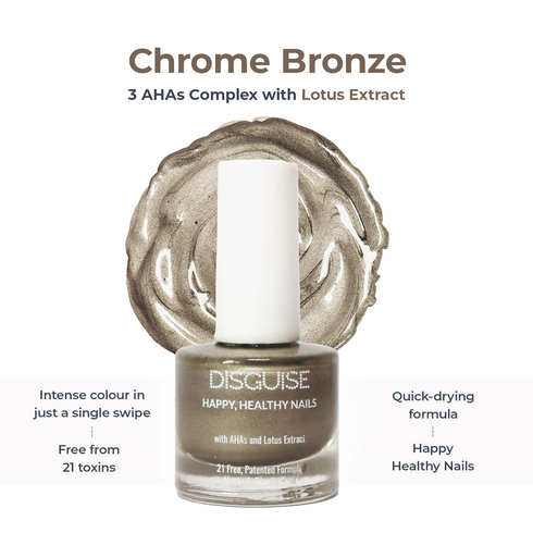 Disguise Happy Healthy Nail Polish Chrome Bronze 142