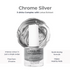 Disguise Happy Healthy Nail Polish Chrome Silver 140